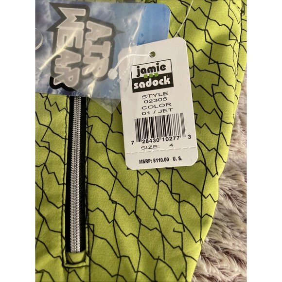 NWT Jamie Sadock Skort Womens 4 Gradient Black Green White Golf Removable Shorts - Picture 2 of 16